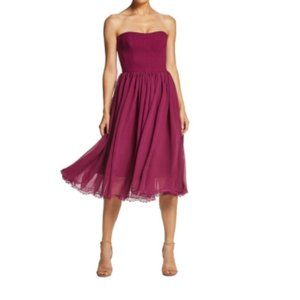 Dress the Population Willow Strapless Crepe Dress